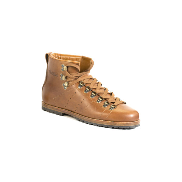 Stivali Country da donna: Stivaletto in pelle concia vegetale marrone