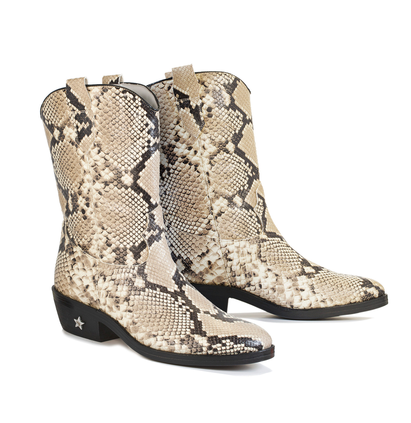 Snake leather Boots